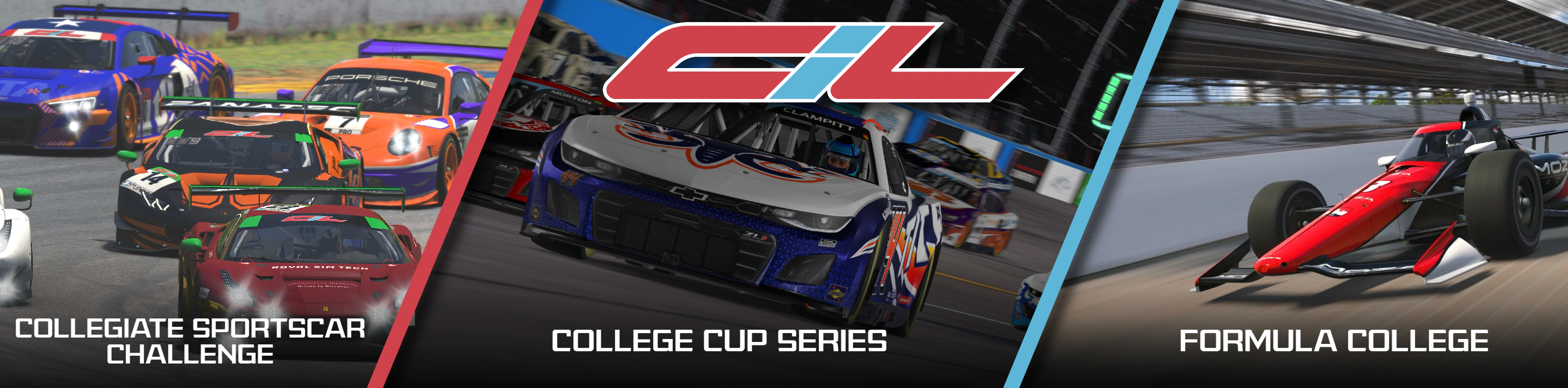 Collegiate iRacing League Banner